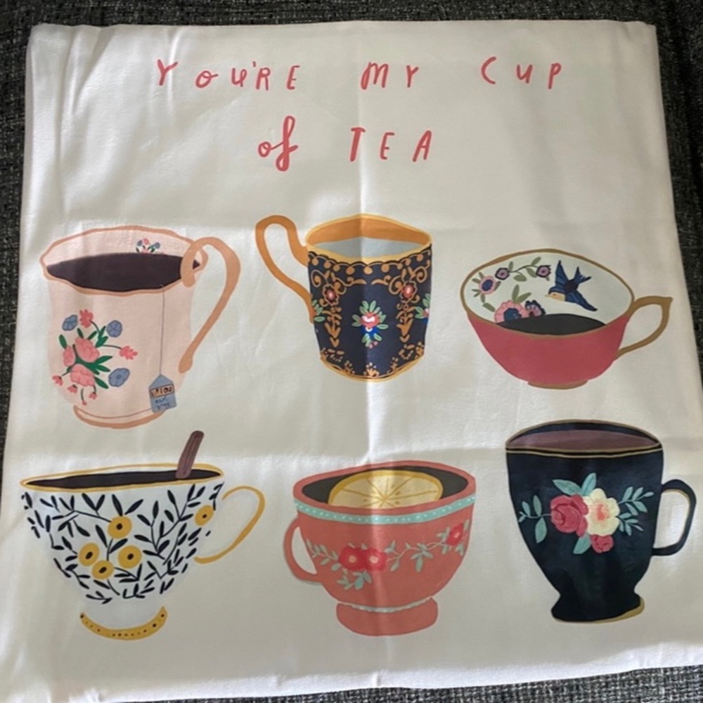 Pillow cover “tea cups”
